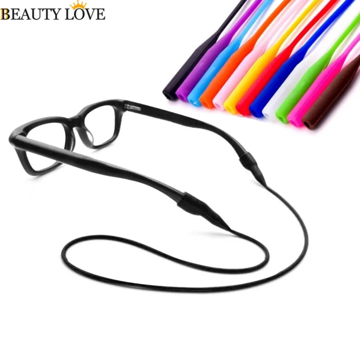 Premium Silicone Elastic Non-Slip Glasses Holder Strap / Sunglasses Anti-lost Fixed Rope For Adults And Children / Durable Glasses Cord Lanyard For Sports, Reading