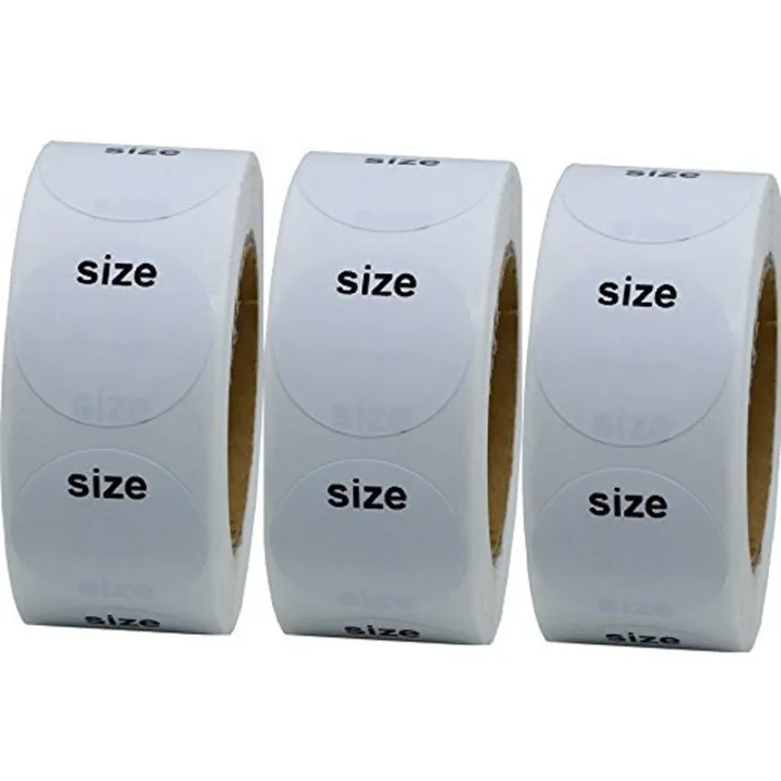 50pcs Self Adhesive Sticky White Label Writable Size Blank Note Label ...