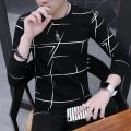 Men's 2020 New Long Sleeve T-shirt Round Neck Korean Slim Clothes Long Sleeve T-shirt Base Shirt. 