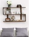 Multifunctional Shelf,Wall Shelf, Partition Wall Hanging, Simple Modern Bedroom Living Room Shelf Storage Display/Walnut Color. 