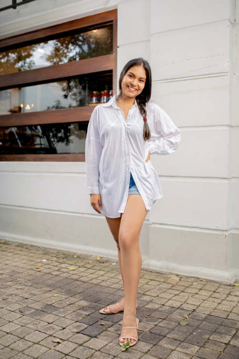 Giselle Shirt | White main image 1