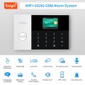 PGST PG 105 TUYA Security Alarm System WiFi Gsm RFID Home Burglar Security Alarm Home Kit Wired And Wireless Smart Life APP Control. 