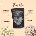 Fruitri Phool Makhana, Lotus Seed Pop/Gorgon Nut Puffed Kernels Fox Nut (Grade - Big Size) 100g(FROM INDIA)JEZ. 