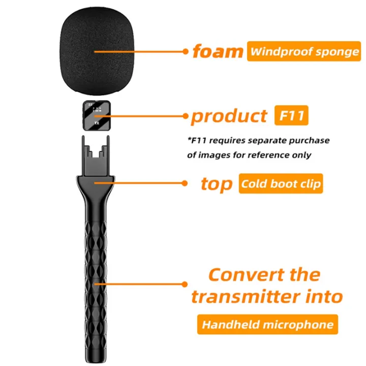 Handheld Wireless Interview Interview Go Mic Handle Adopter for GO II ...