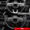 3Pcs/Set Car Steering Wheel Decoration for TOYOTA Raize 200 Series 210A 2021 VELOZ 2022 Carbon Fiber. 