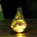 Transparent LED Ornaments Hanging Decoration Balls Christmas Decoration Supplies Simulation Light Bulb Transparent Hanging Ornament Balls. 