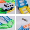 90 PCS Magic Track City Electric Rail Car Toy Set Infinite Combinations Racing Track with Bridge and Accessories Creative DIY Construction Track Set for Toddlers Educational Puzzle Vehicle Toy Building Block Toy for Kids Boys and Girls Best Birthday Gift. 