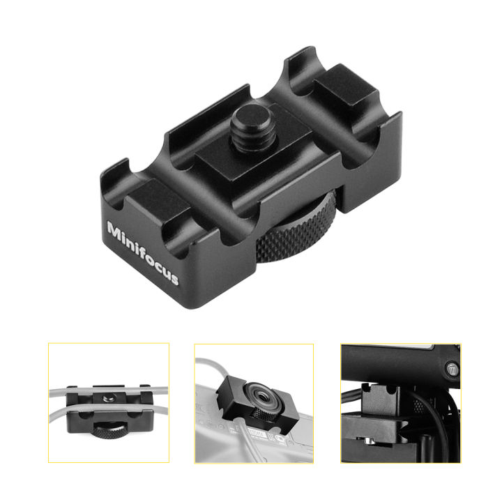 Camera%20Arca%20Tether%20Cable%20Clamp%20Block%20Plate%20for%20Arca%20Tethering%20Psimple%20ort%20Lock%20Protector%20for%20DSLR%20Tripod%20Ball%20Head%20Tethered%20Tools%20Kits%20-%20Image%205