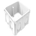 Polycrome  Universal Sunk Box White Colour Mounting Box – Universal Type (86 x 86 x 40). 
