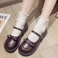 Cute Bowknot Mary Jane Leather Shoes Women Korean Style Easy Matching Cute Girl LolitajkShoes Summer Japanese Thin. 