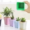 【ZOSR】10PCS Pot Hole Mesh Drain Pad Round Square Grid Mat Screen Bottom Prevent Soil Loss Breathable Bonsai Plant Gardening Tools. 
