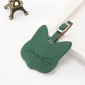 Cat Luggage Tags Double Layer Belt Suitcase ID Address Label Holder Baggage Name Cartoon PU Tag Portable Label Travel Accessory. 