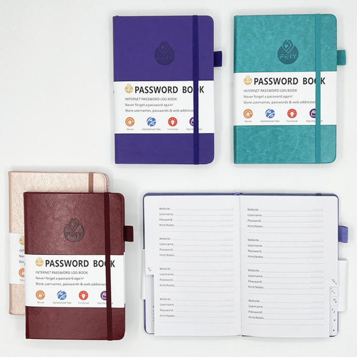 Secure%20Password%20Journal%20Indexed%20Hardcover%20Alphabetical%20Password%20Book%20Compact%20Password%20Keeper%20Notebook%20for%20Home%20Office%20Computer%20Security%20Personal%20Data%20Account%20Management%20Online%20Access%20-%20Image%202