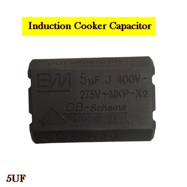 Induction Cooker Capacitor 5UF MKP-X2 275V AC 400V DC