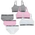 Teenag Girls Training Bras Panties Sets Kids Cotton Underwear Set School Students Bra Vest and Panties Children Sports Bra 8-16Y. 