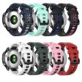 For Garmin Fenix 5X 26mm Silicone Sports Two-Color Watch Band. 