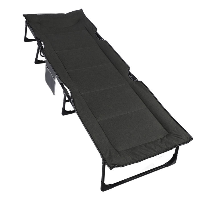 Camping Cot Folding Cot Adjustable Backrest Waterproof for Outdoor