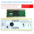 Memory Slot DDR3/DDR4 Diagnostic Analyzer Computer Diagnostic Card Notebook for DDR3/4 Repair. 