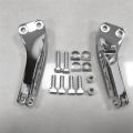 Chrome Passenger Foot Peg Mount Bracket Kit for Super & Wide Glide 06-17. 