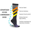 Compression Socks Women Socks Gradual Compression Sports Men Support Socks Knee High Wide Calf Socks Nylon Socks. 