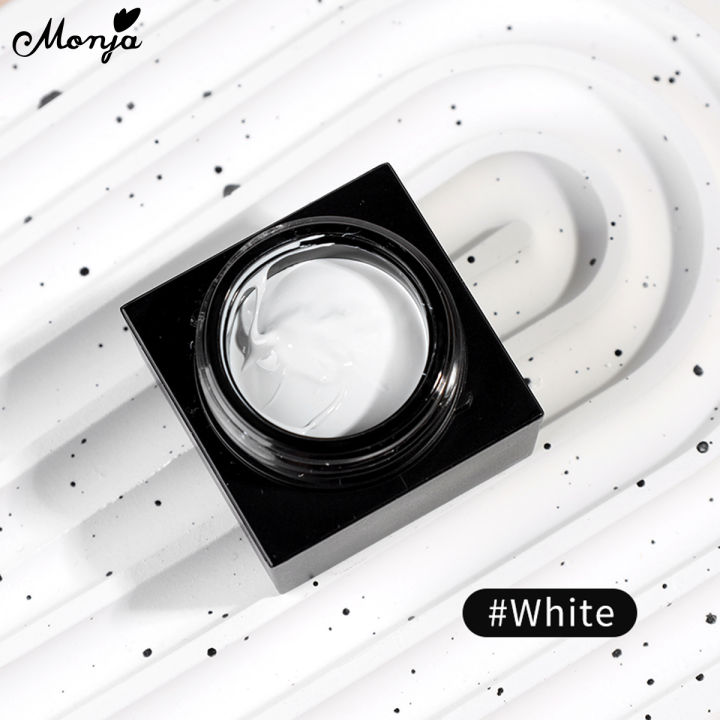 Monja%205Ml%203D%20Painted%20Embossed%20Gel%20No-Wash%20Black%20White%20Nail%20Art%20Plaster%20Nail%20Gypsum%20Drawing%20Gel%20Nail%20Uv%20Gel%20Diy%20Makeup%20Tool%20-%20Image%209