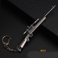 【HOT】 Keychain M24 AWM M4A1 AKM Keyring Pubg Jewelry Accessories. 
