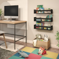 Book Shelves, Floating Bookshelves, Book Shelf Wall, Wall Bookshelf Kids, Baby Book Shelf Organizer for Kids (Black). 