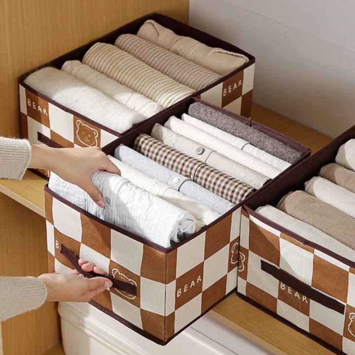 Wardrobe Bedroom Storage Boxes For Clothes Underwear Organizer Cabinet ...