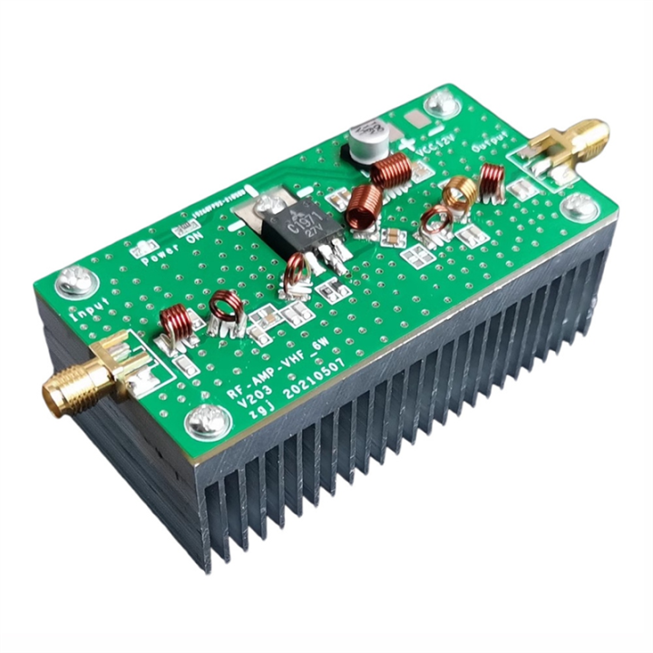 6W RF Power Amplifier VHF FM 88-108Mhz 12V for Ham Radio FM Transmitter Walkie-Talkie RF AMP