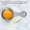 Separator of egg yolk in stainless steel Separator White Egg Sieve Device Mini kitchen utensils (13 x 7 x 2.8 cm). 
