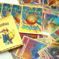 27Pcs 3D Pokemon Shining Rainbow Cards Gold Silver Black Cards English Spain Vmax Gx Charizard Pikachu Trading Game Collect Card. 