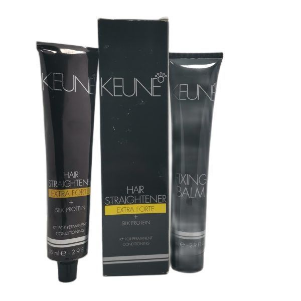 Keune Hair Straightening Salon Pack Hair Straightener Hair straightener 85ml Fixing balm 85ml Daraz.lk