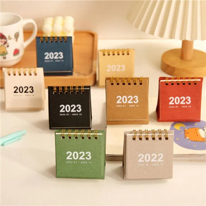 Colorful Desk Calendar Mini 2023 Year Desk Calendar Daily Planner Timetable Small Gift Stationery