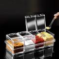 Spice rack crystal seasoning box. 