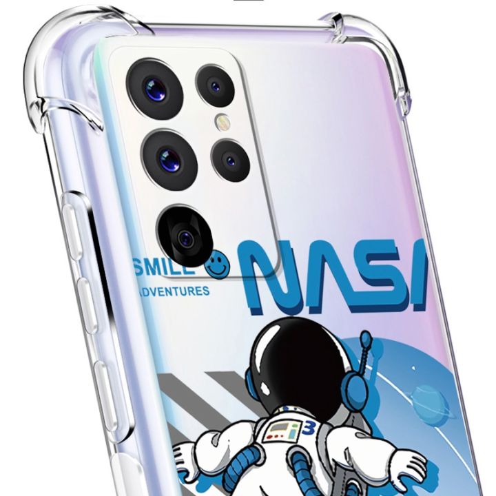 Samsung%20Galaxy%20S24%20Ultra%20S24+%20Plus%20S24Ultra%20Air%20Cushion%20Shockproof%20Case%20Space%20NASA%20Casing%20Silicone%20Clear%20Protective%20Cover%20-%20Image%203
