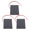 Solar Cell Kit Monocrystalline 2W Small Solar Panel W/Cable For DIY Science. 