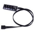 40cm 1 to 5 4-Pin Molex TX4 PWM Fan CPU HUB Splitter PC Case Chasis Cooler Extension Cable Adapter Controller. 