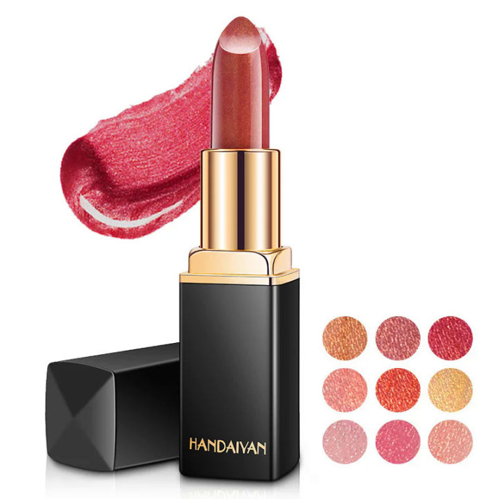 Handaiyan%209%20Colors%20Glitter%20Matte%20Velvet%20Nude%20Lipstick%20Shimmer%20Sexy%20Red%20Pigments%20Makeup%20Long%20Lasting%20Waterproof%20Profissional%20-%20Image%204