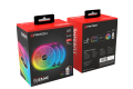 FANTECH FB 302 Typhoon 3pcs  ARGB  Desktop Computer Case Cooling Fan kit with addressable RGB lightings. 