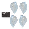 4pcs Flight Case Metal Corner Brackets Luggage Corner Protectors Wooden Box Angle Furniture Three Corner Guard Case Edge Cover. 