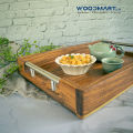 Wooden Serving Tray with Handles/ High-Grade Nadun Serving Tray Wooden Tea Breakfast Tray. 