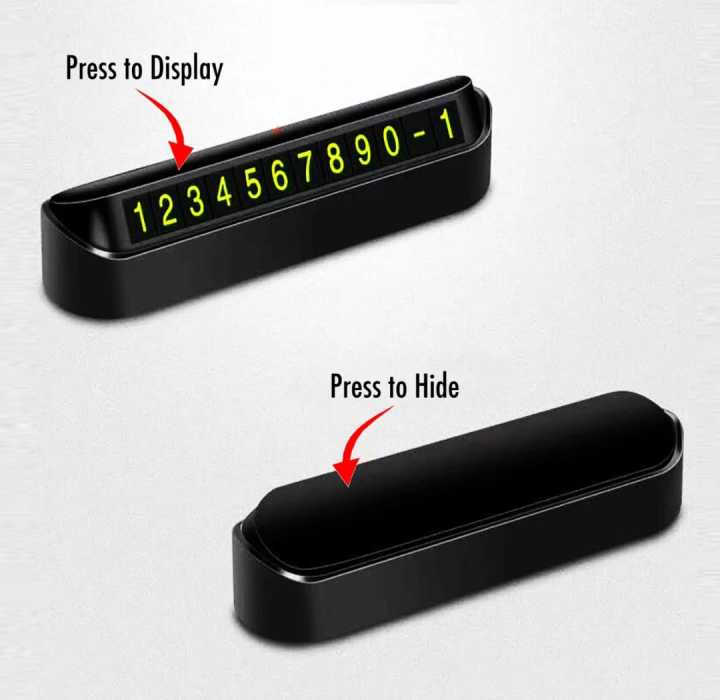 Car Phone Number Display - Magnet - Display Number Card For Cars