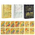 pokemon cards golden 55 s Anime Pokemon PVC English Cards Rainbow Gold Silver Black Pikachu Charizard Mew Collection Battle Game Cards Toys GiftsParty Games Crafts. 