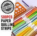 500pcs A4 Colour Paper Quilling Strips 4mm*296mm DIY Paper Quilling arts and craft paper Handmade Material paper painting origami paper making material art Colour paper strip. 