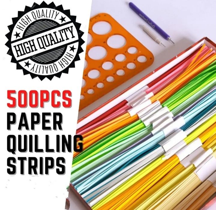 500pcs%20A4%20Colour%20Paper%20Quilling%20Strips%204mm*296mm%20DIY%20Paper%20Quilling%20arts%20and%20craft%20paper%20Handmade%20Material%20paper%20painting%20origami%20paper%20making%20material%20art%20Colour%20paper%20strip%20-%20Image%203
