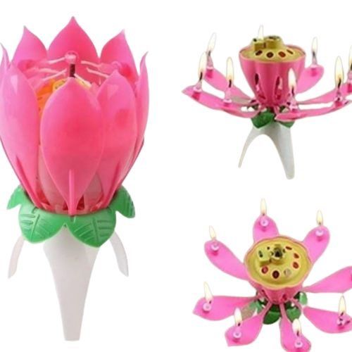Music%20Candle%20for%20Birthday%20Cake%20Lotus%20Flower%20Candle%20-%20Image%202