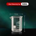 Heat-resistant Measuring Cup Leak-proof Scale High Borosilicate Glass Beaker 50ml/100ml/150ml/250ml/500ml/1000ml Graduated Cup. 