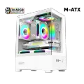 Armaggeddon Aquaron DUPLEX ONE MATX Dual Chamber PC Gaming Case / 3 ARGB Fans Included. 
