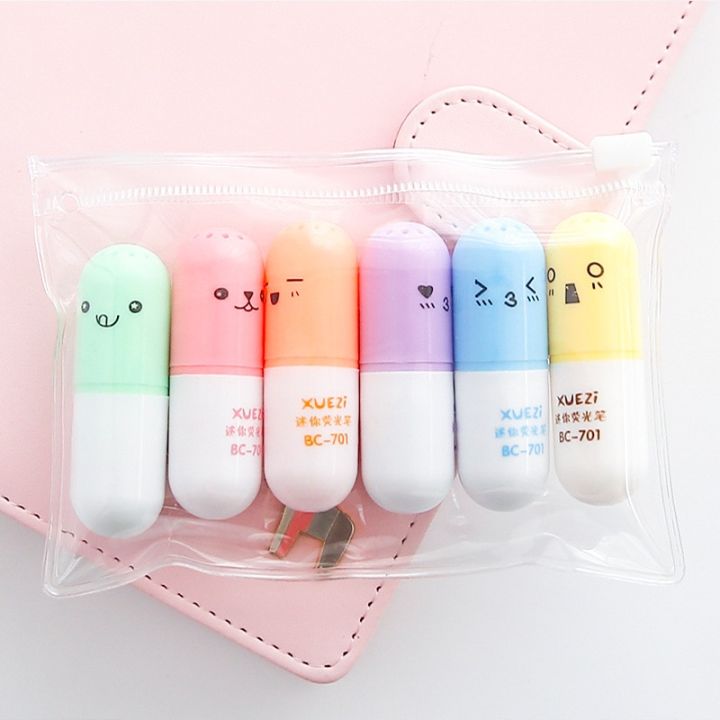 %E3%80%90HOT%E3%80%91%206PCS%20Cute%20Mini%20Smiling%20Face%20Pill%20Highlighter%20Lovely%20Cartoon%20Painting%20Pen%20Marking%20Pens%20Students%20Learn%20Stationery%20Supplies%20-%20Image%205