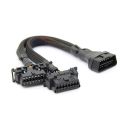 OBD2 Cable OBDII Male to 2 Female Splitter Car Computer Socket 30CM. 